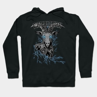 Lightning Capricorn (blue) Hoodie